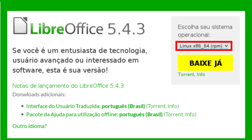 Linux: Instalando o LibreOffice no slackware Edio - 2017
