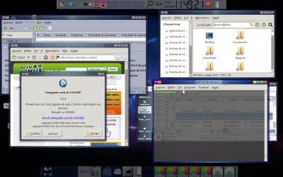 Linux: Experimentos com GNOME3 em instalaes contendo outros ambientes grficos.