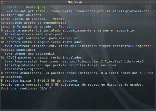 Linux: Debian SID, 
OpenBox, LightDM e 
XFS