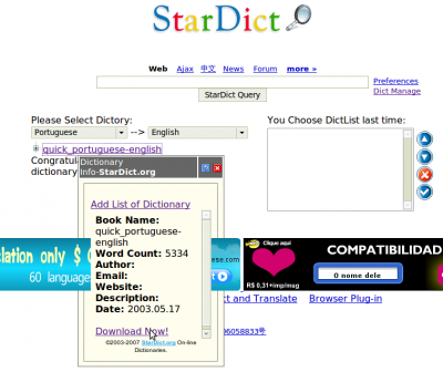 Linux: StarDict - software de traduo de tima qualidade!