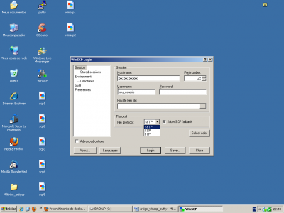 Linux: Acessando servidor Linux remotamente utilizando WinSCP e Putty no Windows.