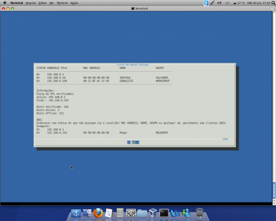 Linux: 'Ipscan' com shell script+dialog+nmap