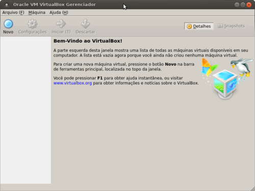 Linux: VirtualBox no Ubuntu 12.04