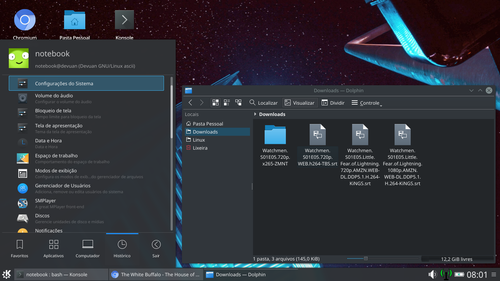 Linux: KDE mnimo no Debian