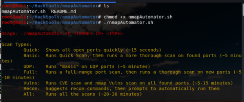 Linux: nmapAutomator - Automatizao de NMAP para reconhecimento e enumerao