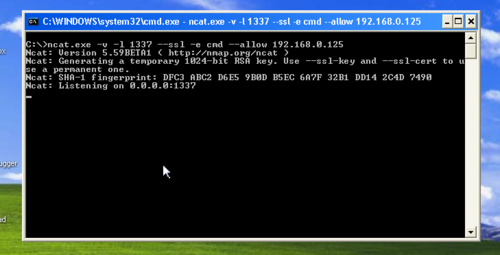 Linux: Ncat com SSL