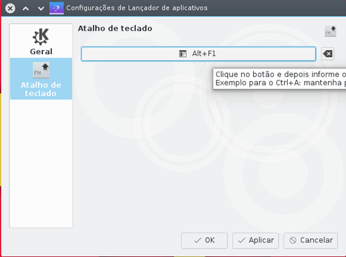 Linux: Ativando a abertura do lanador de aplicativos com a tecla Super [Windows] no KDE