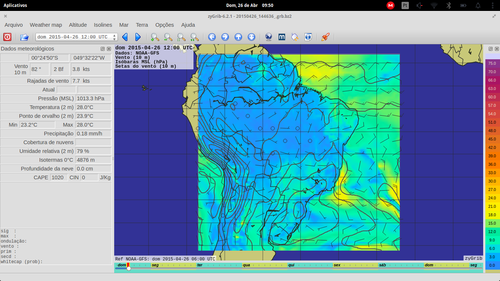 Linux: zyGrib - Visualizao de dados meteorolgicos