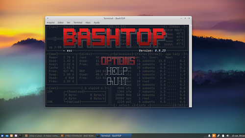 Linux: Instalando Bashtop no Ubuntu-20.04 e Linux Mint-20 