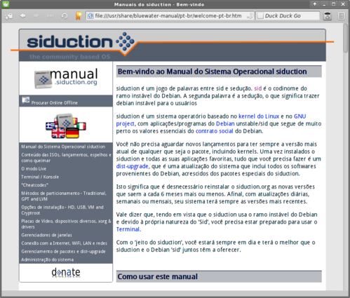 Linux: Debian Squeeze + siduction (XFCE e LXDE)