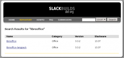 Linux: Voc quer o BrOffice (OpenOffice/LibreOffice) no seu Slackware? Use os buildscripts do SlackBuilds.org!