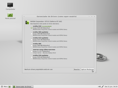Linux: Instalar drivers NVIDIA no Linux Mint MATE