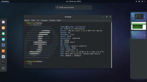 Linux: O que fazer aps instalar Fedora 27 Workstattion