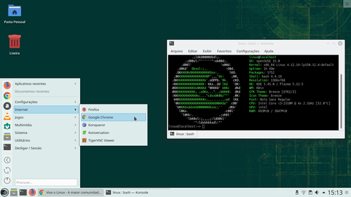 Linux: Instalando Google Chrome no openSUSE Leap 15