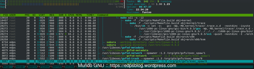 Linux: Esquema personalizado para o HTop