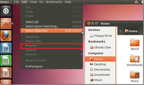 Linux: Operaes de deleo, cpia e renomeao de arquivos em interface grfica e o seu equivalente 