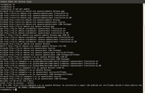 Linux: Instalando MariaDB-5.2 no Debian Squeeze