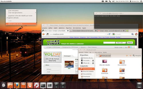 Linux: Deixando a barra do Unity, no Ubuntu, na parte de baixo
