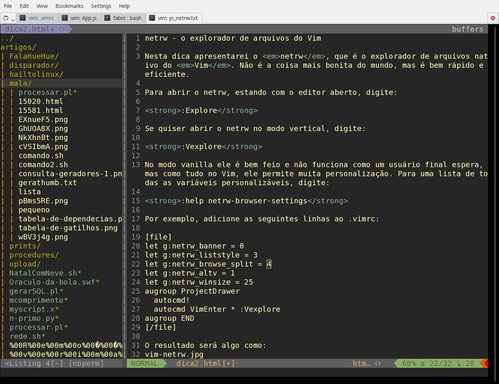 Linux: netrw - o explorador de arquivos nativo do Vim