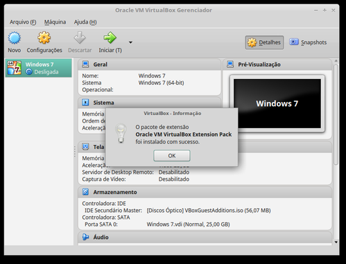 Linux: USB do host reconhecido na mquina virtual