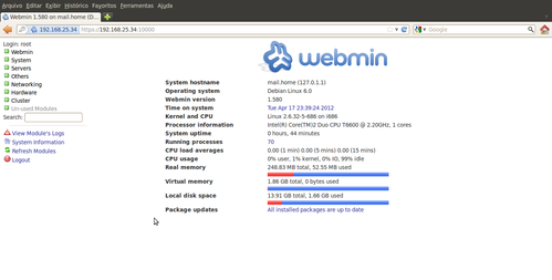 Linux: Webmin no Debian Squeeze