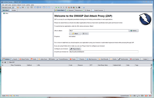 Linux: OWASP Zed Attack Proxy Project