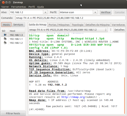 Linux: Zenmap - Instalao no Debian/Ubuntu e CentOS/Fedora
