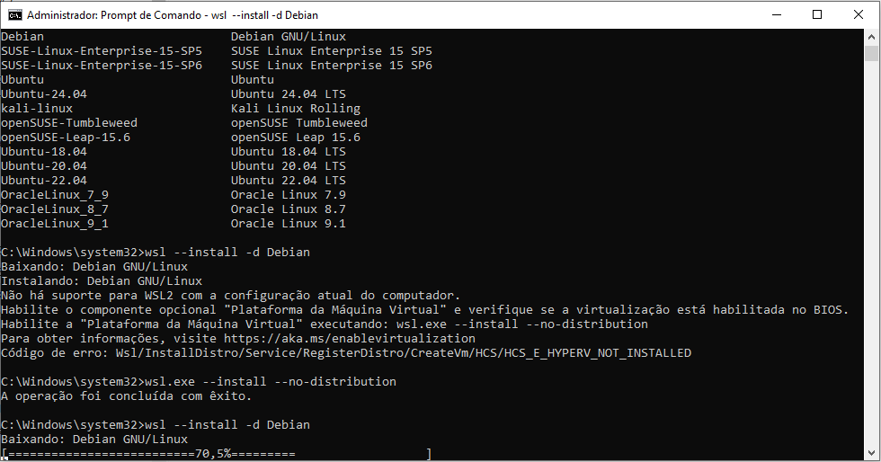 Instalando
