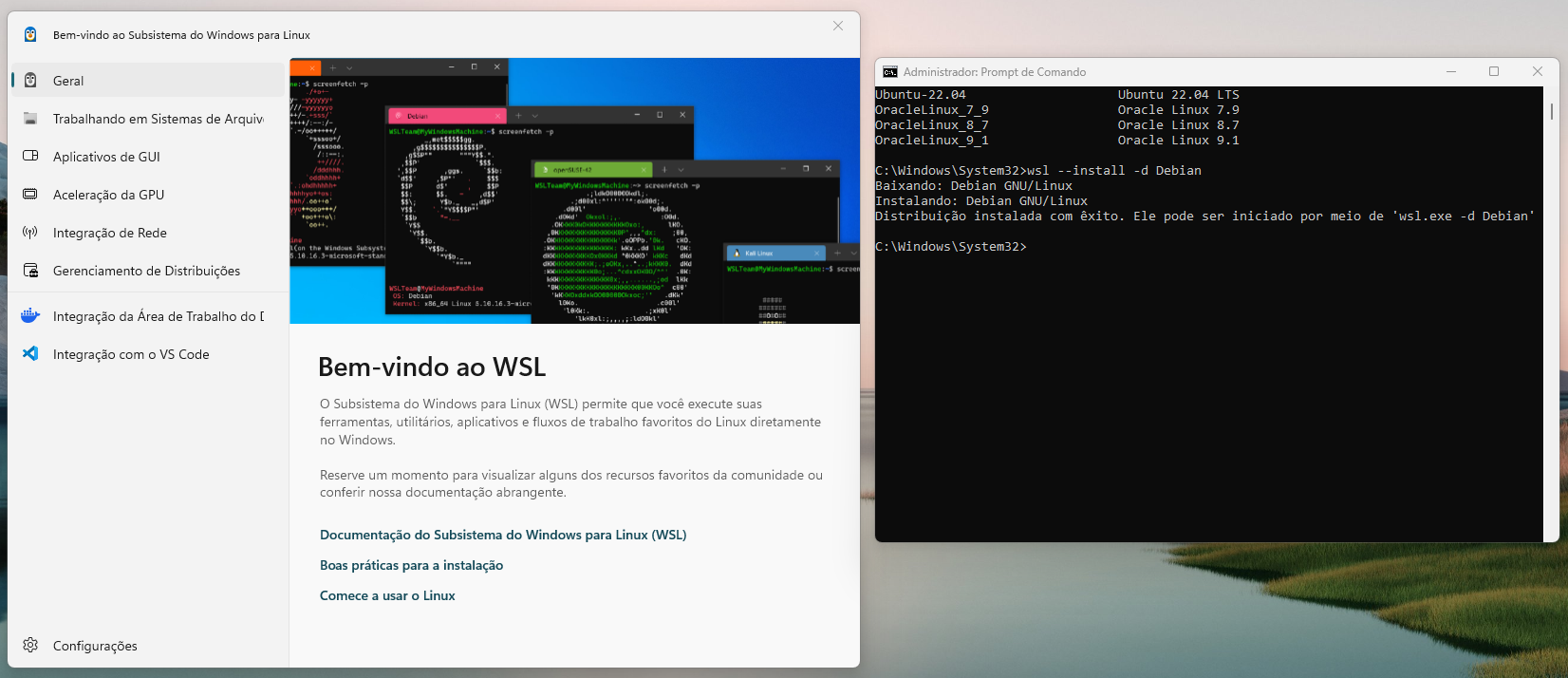 Configurando