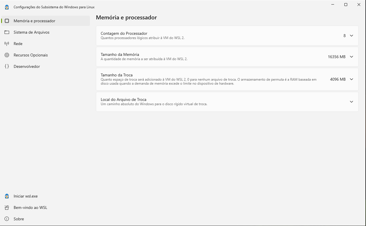 Configurando
