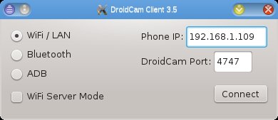 Linux: Transforme o seu celular 
Android em webcam sem fio na plataforma Linux.