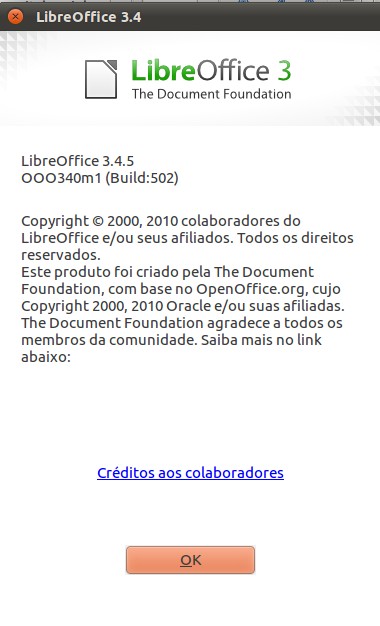 Linux: LibreOffice 3.4.5 no Ubuntu 11.04