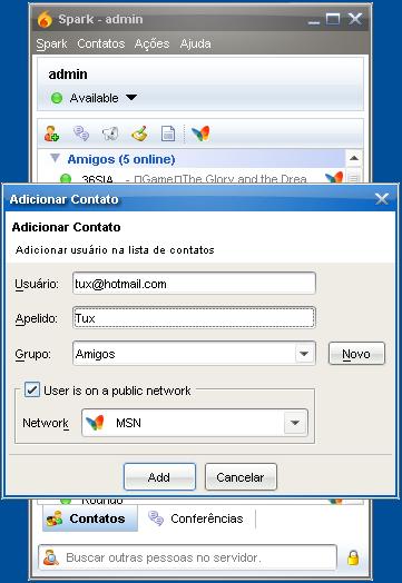 Linux: Instalando um servidor Openfire no Debian para liberao de MSN via Spark em uma rede Windows