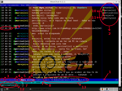 Weechat - conheçam este cliente peso-pena para IRC