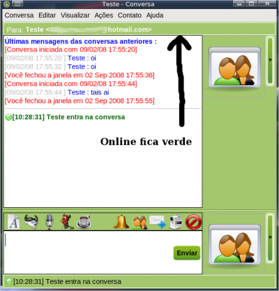 Linux: Um tour pelo skin do Viva o Linux para aMSN