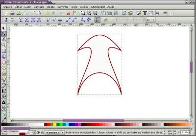 Linux: Inkscape - Ferramenta Nó