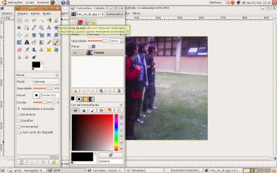 Linux: Gimp - abrir imagem 
