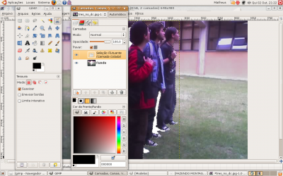 Linux: Gimp - Ctrl+V