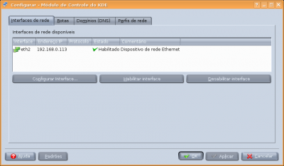 Linux: Habilitar interface de rede 