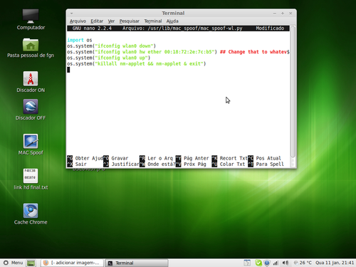 Linux: Como alterar o 
MAC Address no Linux Mint (spoof mac)