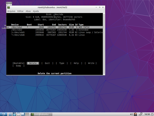 Linux: Usando Ubuntu Live CD/USB para fazer backup com PartImage
