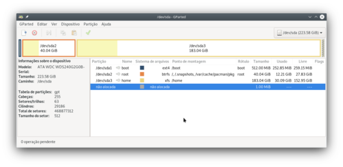 Linux: Usando o sistema de arquivos btrfs - subvolumes, snapshots e compactao