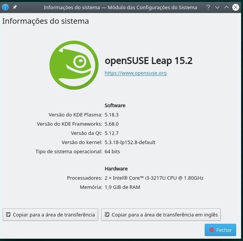 Linux: openSUSE Argon