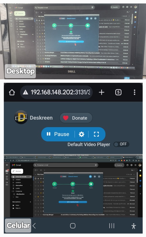 Linux: Compartilhando a tela do Computador no Celular via Deskreen