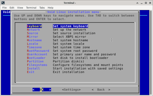 Linux: INSTALA��O COMPLETA E CONFIGURA��O B�SICA DO VOID LINUX