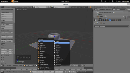 Linux: Como 
simular fluídos 3D com o Blender