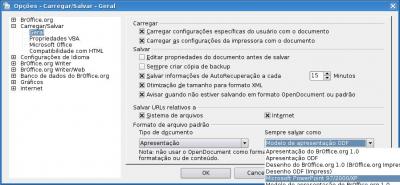 Linux: Configurando OpenOffice para salvar arquivos no formato ( .doc ), ( .xls ) e ( .ppt ) automaticamente.