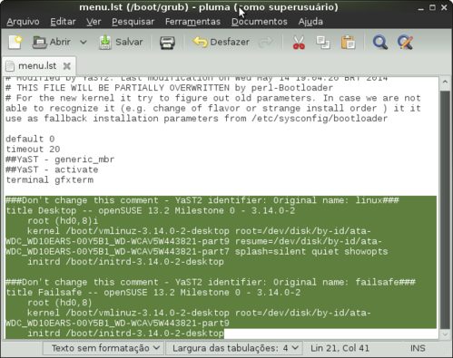 Linux: Experimento: Transformando openSUSE 12.3 Tumbleweed em 13.2 Factory Milestone 0