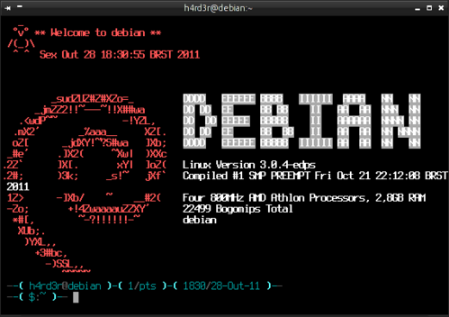 Linux: O .bashrc de meu Debian