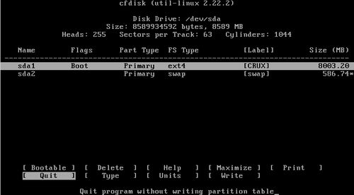 Linux: Instalação do CRUX 3.0 em Virtualbox